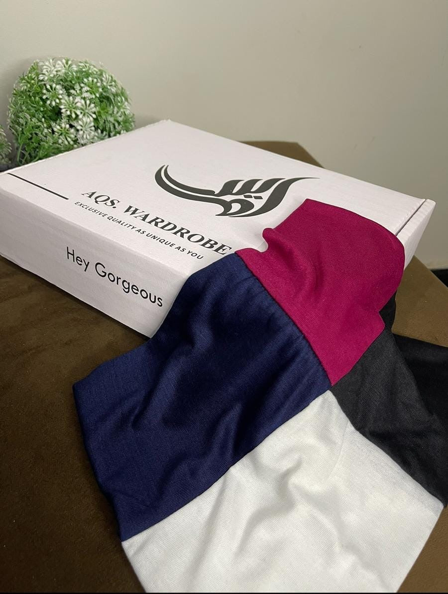 Hijab box with 4 in 1 cap