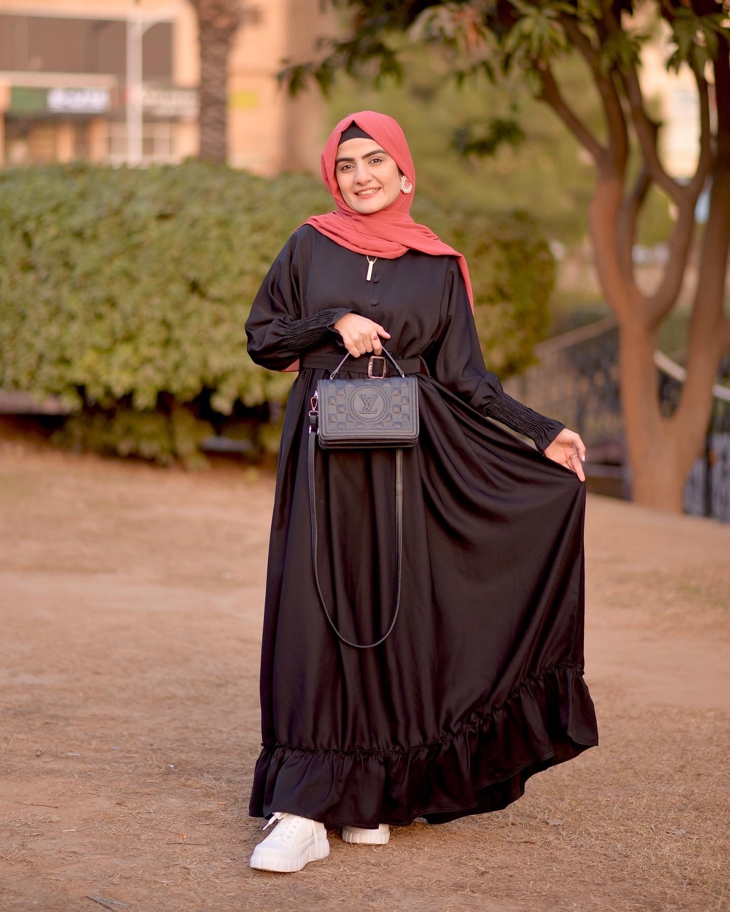 Fairy Frill Abaya - Aqswardrobe.pk