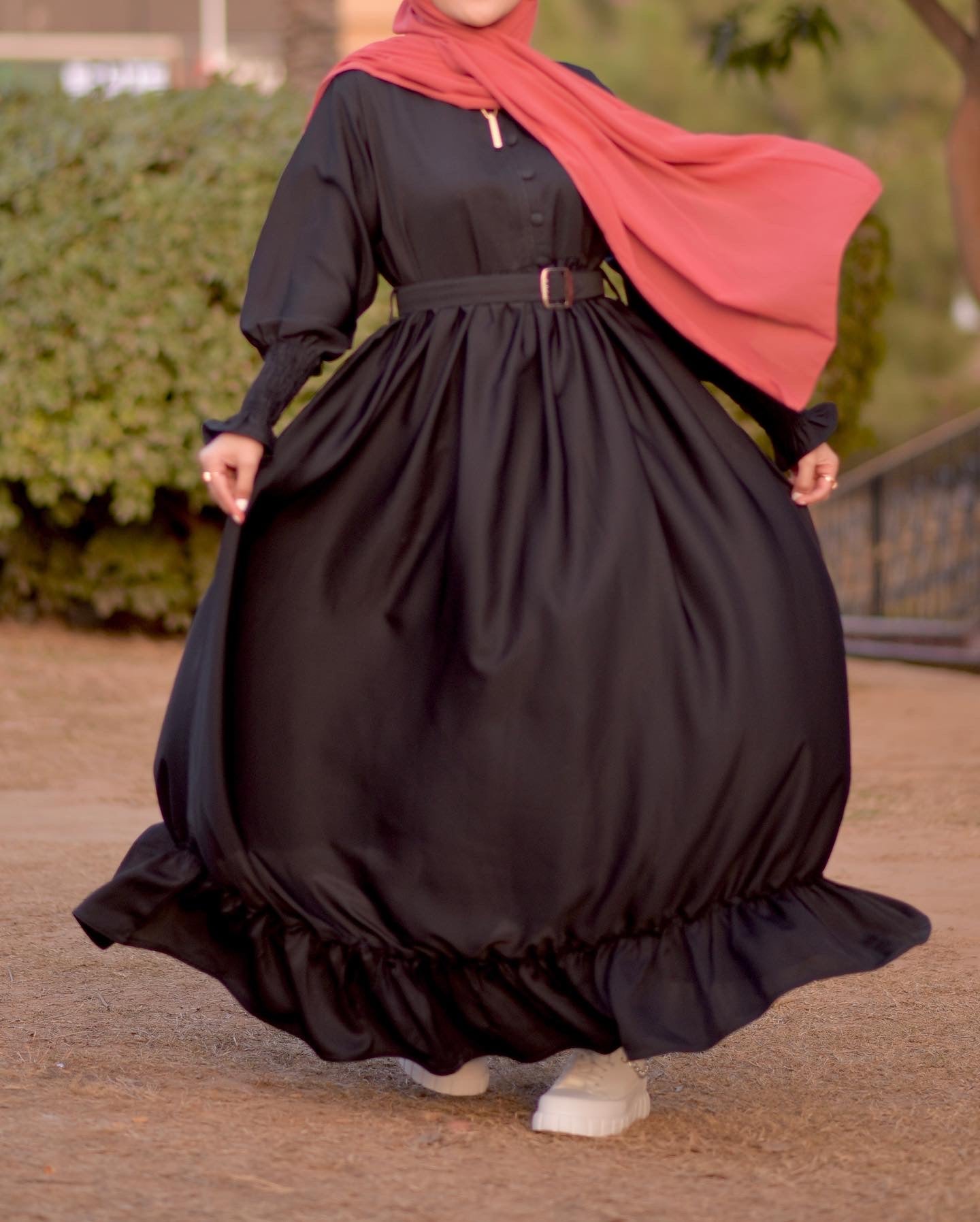 Fairy Frill Abaya - Aqswardrobe.pk