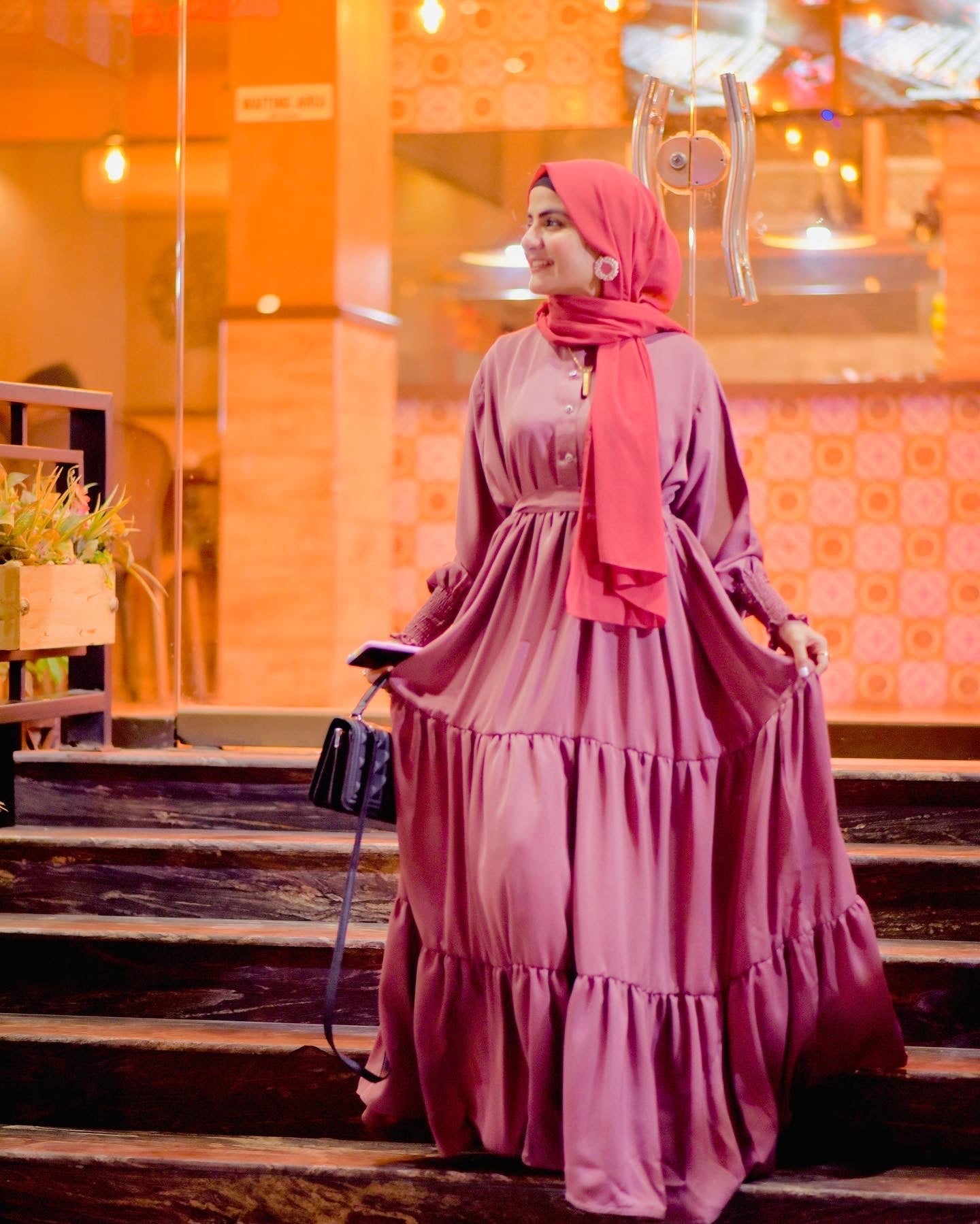 3 Frill Abaya - Aqswardrobe.pk