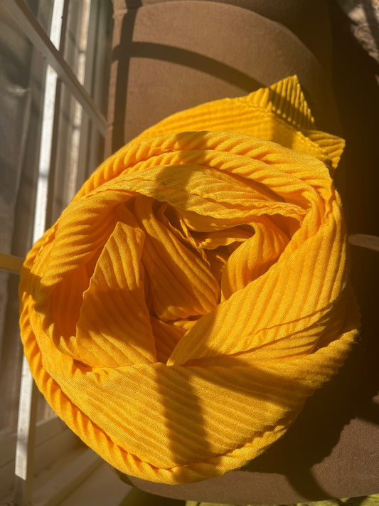 Imported soft crinkle crimp (Yellow)