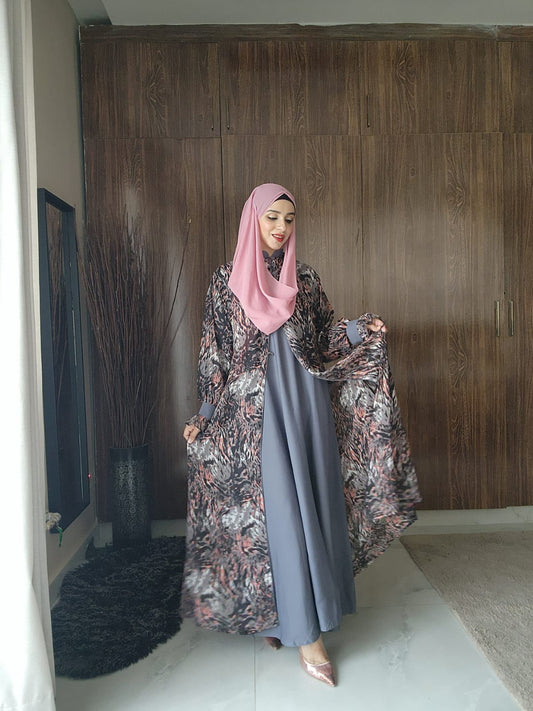 Cheeta greyish ( 2 in 1)